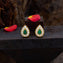 Ambar Emerald Bliss Stud Earrings