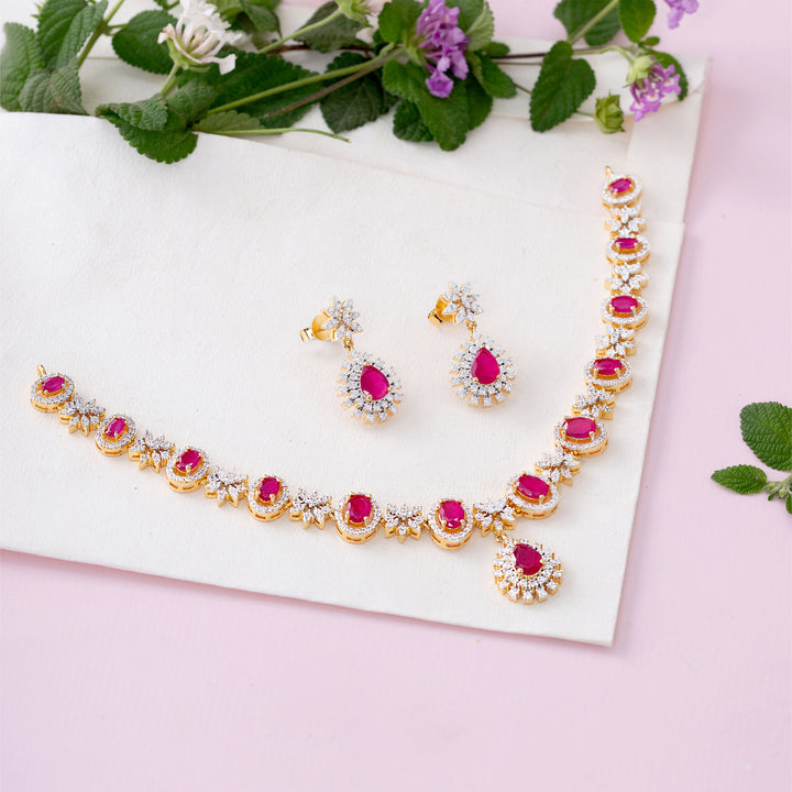 Rubyra Curve Necklace Set