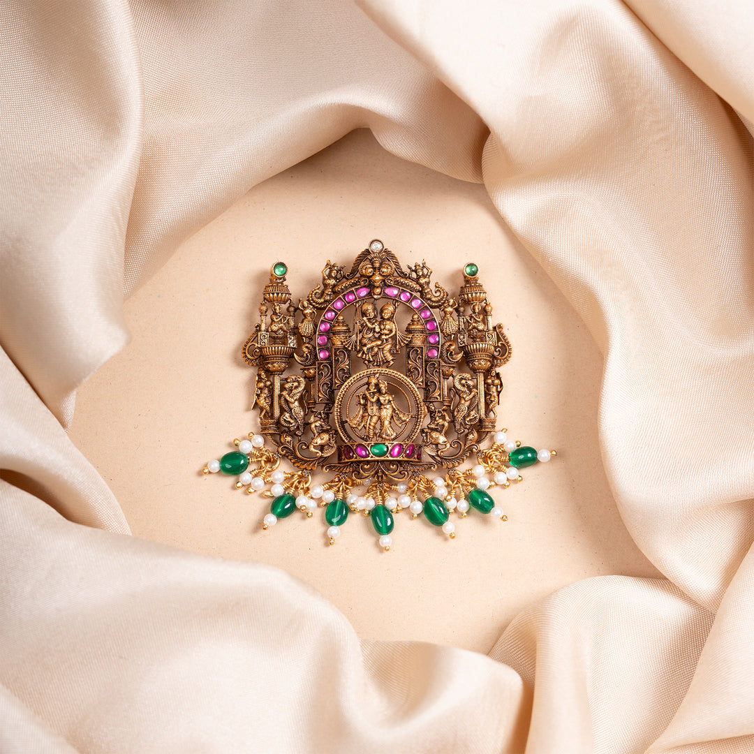 Raga of Radha-Krishna Pendant