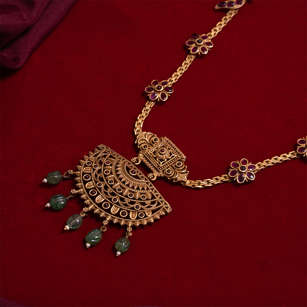 Chakori Phool Antique Necklace