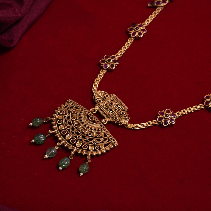 Chakori Phool Antique Necklace