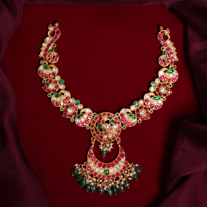 Kundanjali Moon Necklace