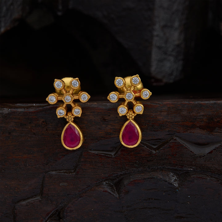 Rose Ruby Studs