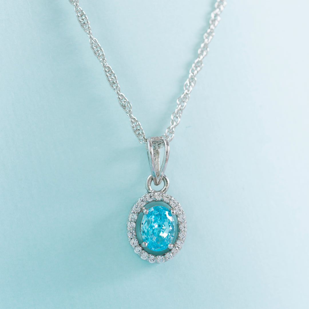 Glacier Bloom Chain Pendant