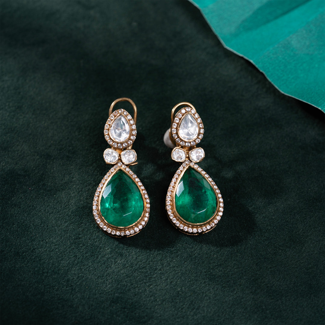 Pearlush Polki Necklace Set