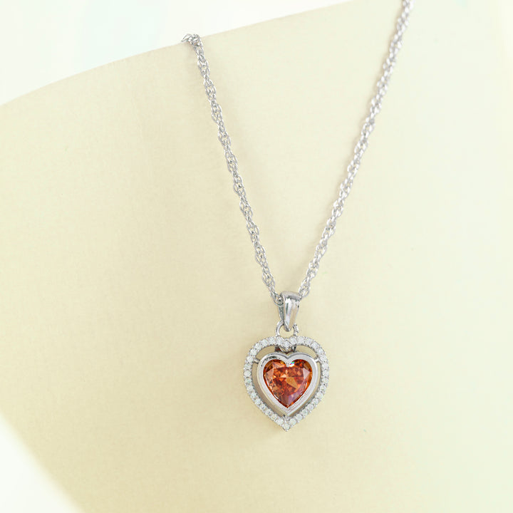 Blazing Heart Chain Pendant