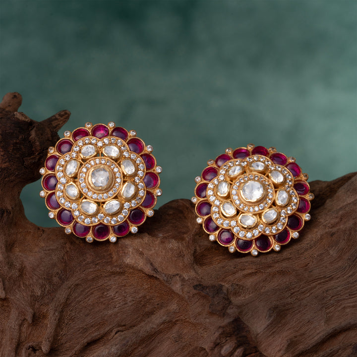 Ruby Sparkle Studs