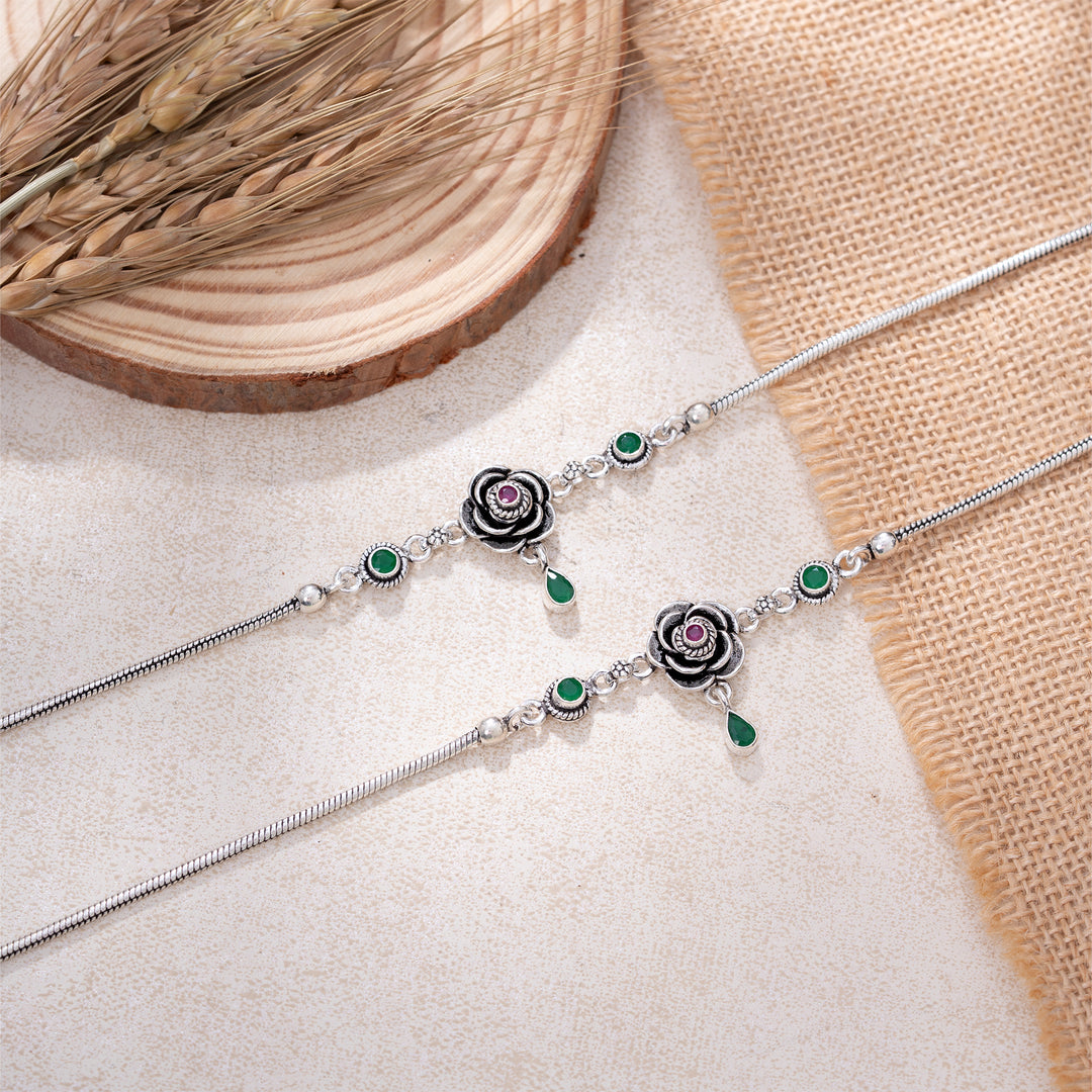 Oxidized Phool Ratna Payal