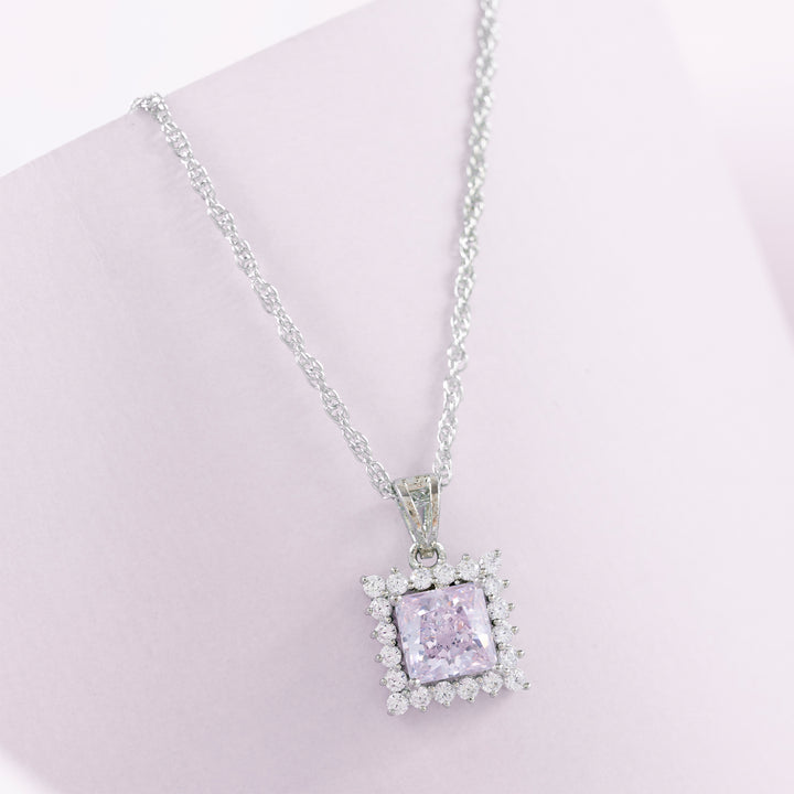 Blush Block Chain Pendant