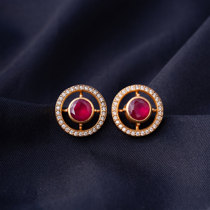 Red Aura Studs