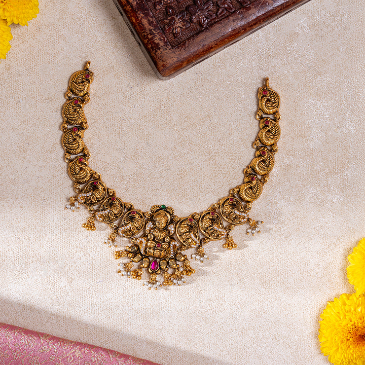 Sri Paduka Mor Short Necklace