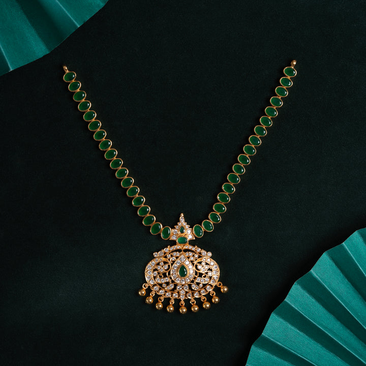 Paris Green Attigai Necklace