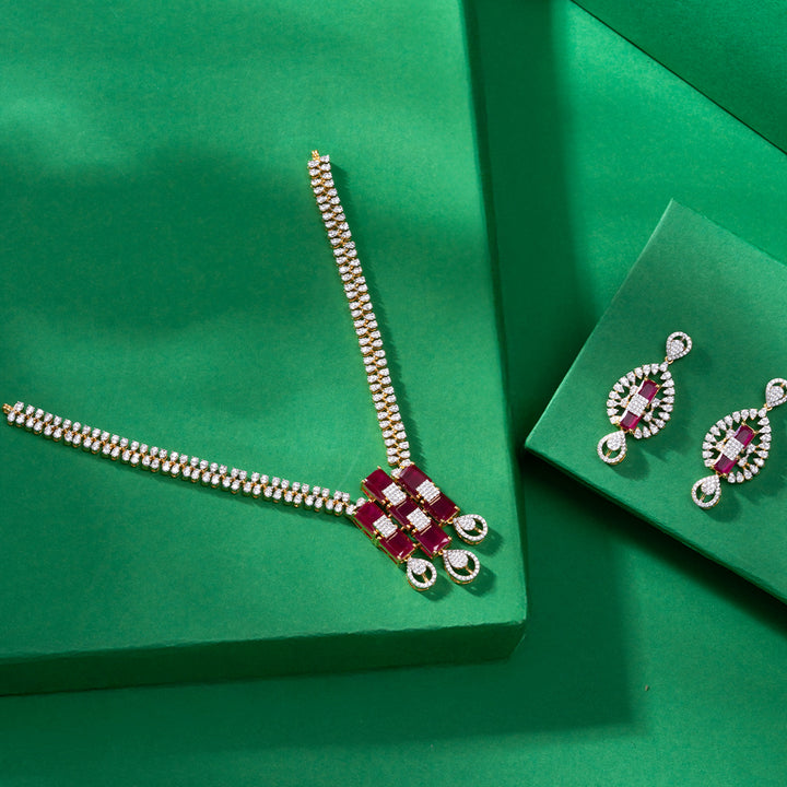 Blushfire Necklace Set