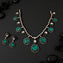 Teal Cube Victorian Necklace Set