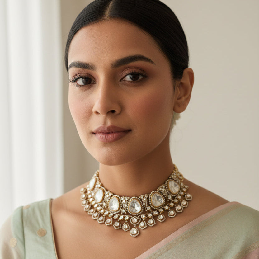 Queen's Brilliance Moissanite Necklace