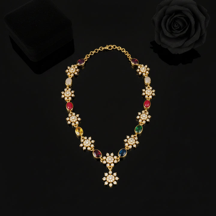 Navaratna Garden Necklace