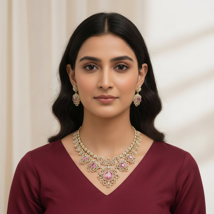 Rosabelle CZ Necklace Set
