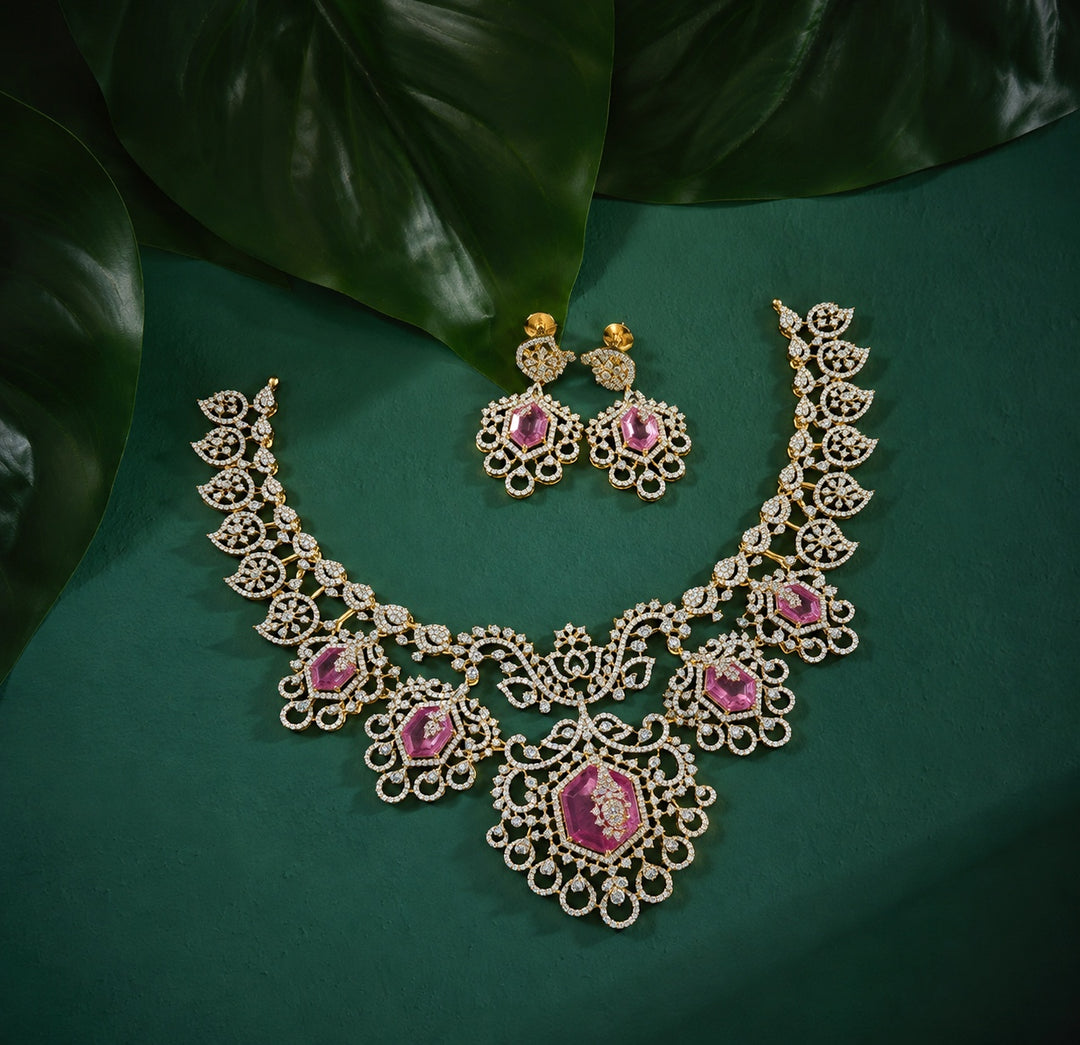 Rosabelle CZ Necklace Set