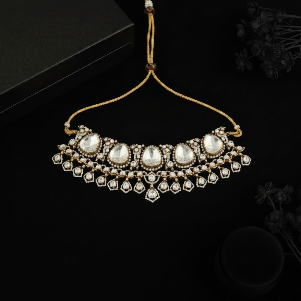 Queen's Brilliance Moissanite Necklace