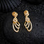 Pear-Floral CZ Danglers