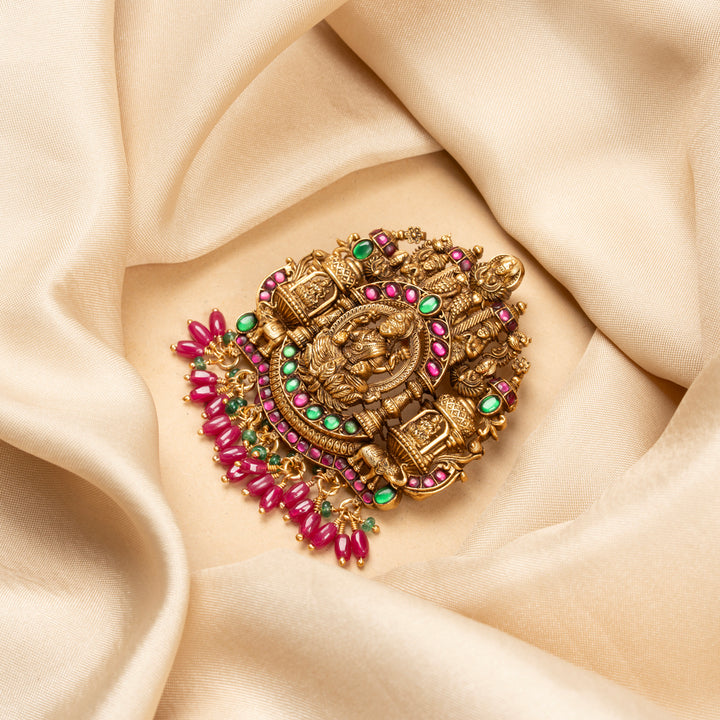 Gajabharana Lakshmi Pendant