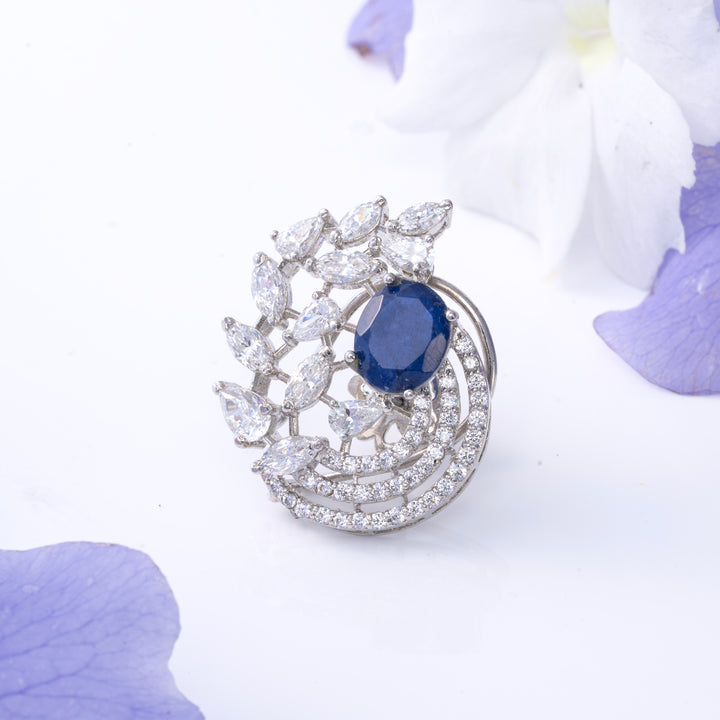 Veins of Sapphire Studs