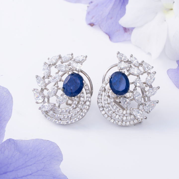 Veins of Sapphire Studs