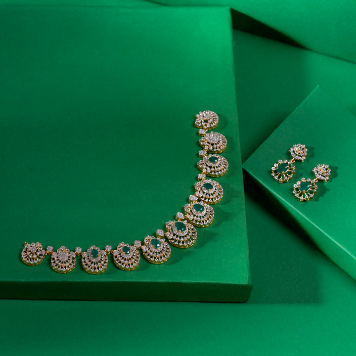 Panna Phool Necklace Set