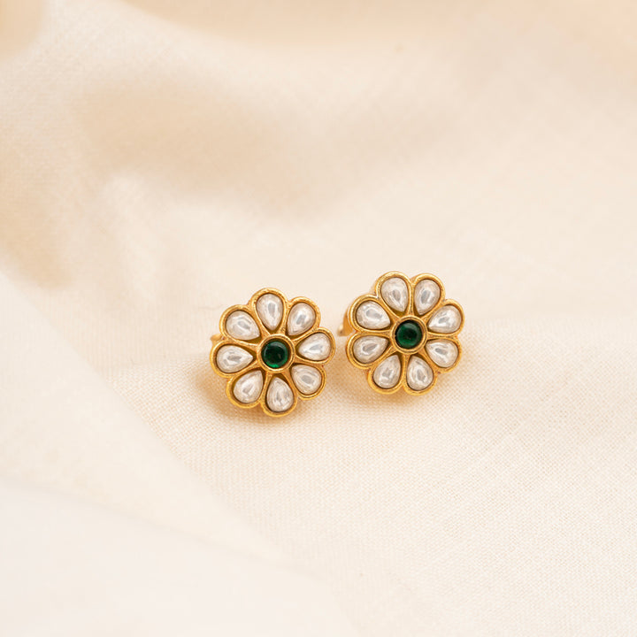 White Kamalika Studs