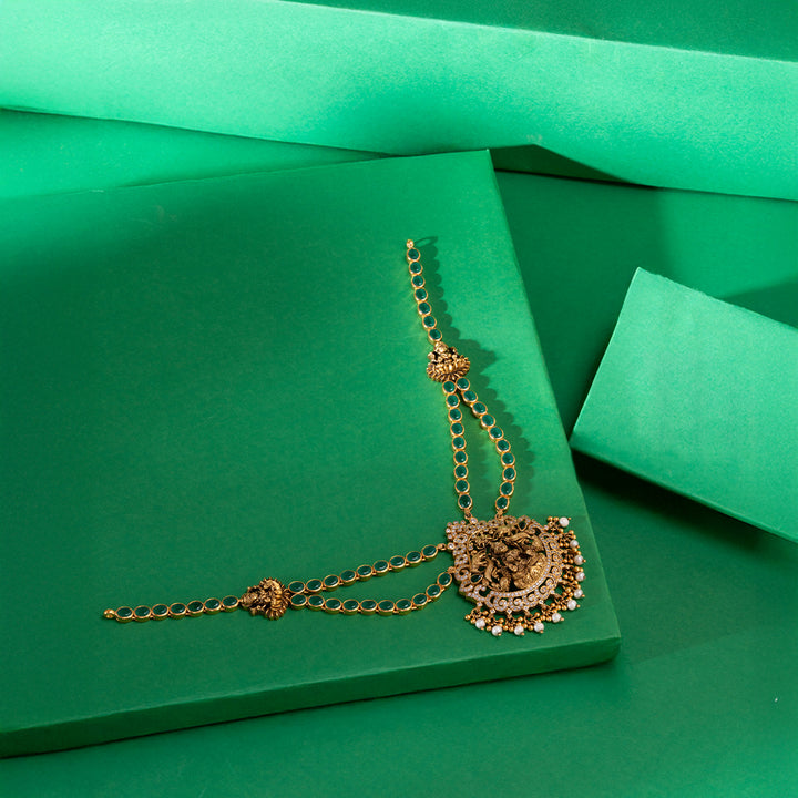 Marakata Gajalakshmi Necklace