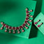 Pink Aura Glow Necklace Set
