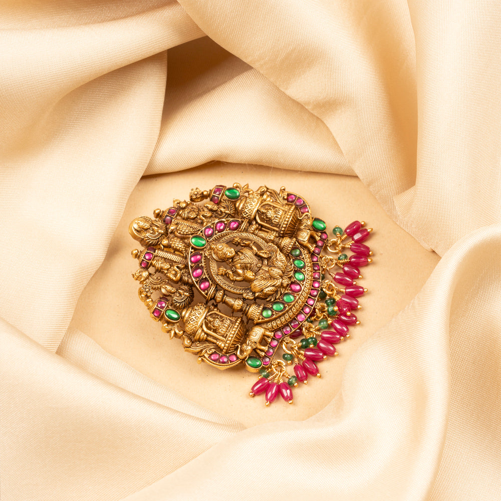 Gajabharana Lakshmi Pendant
