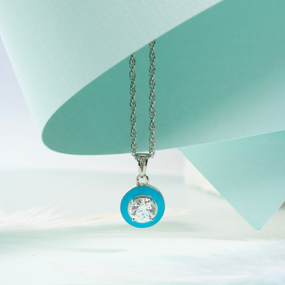 Azure Sparkle Pendant Set