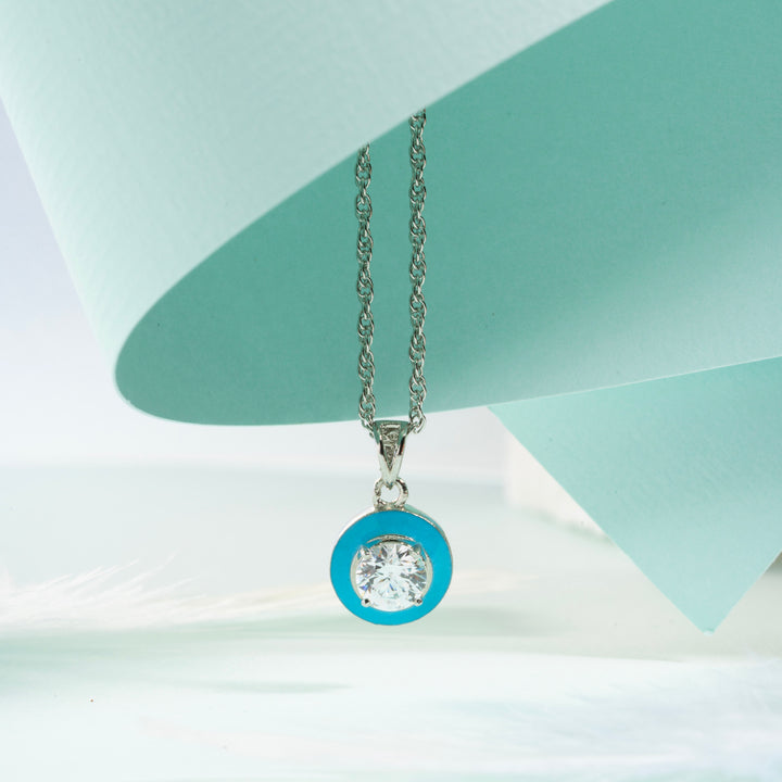 Azure Sparkle Pendant Set